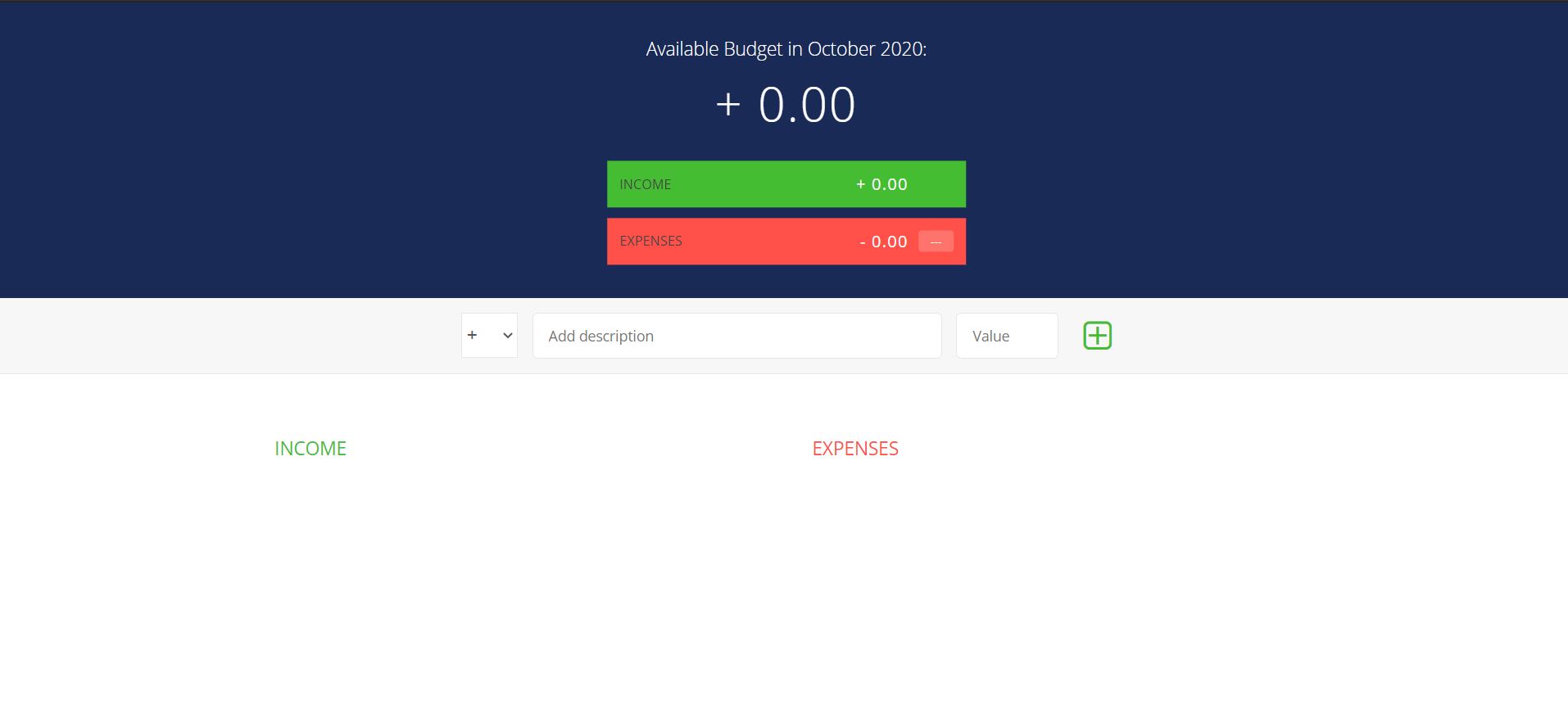 Budget Calculation App